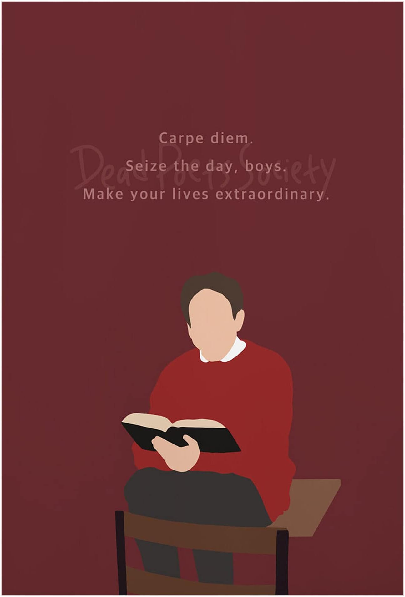 Nirvan Dead Poets Society Quote Carpe Diem. Seize The Day, Boys Make Your Lives Extraordinary Poster 18x24 Inch