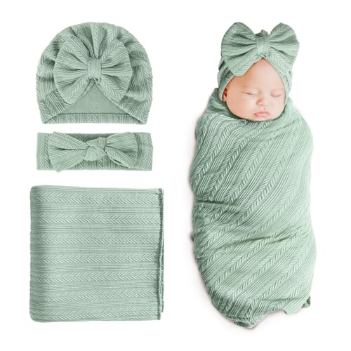 DRESHOW Manta Bebé Recien Nacido Manta de Arrullo Cobija Manta Envolvente para Swaddle Bebés 0-3 Meses