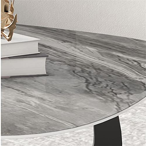 Marble Countertop Coffee Table Living Room Center Table Coffee Table Stainless Steel Home Furniture - Image 7