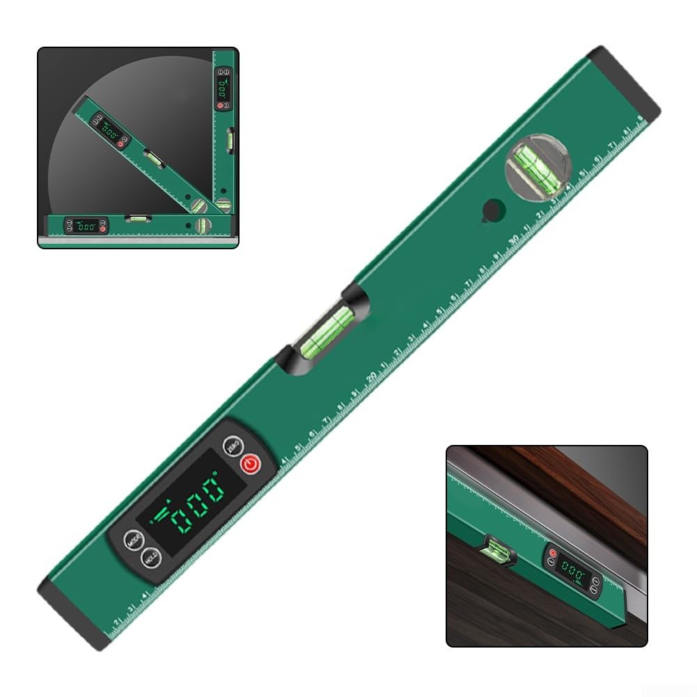 Digital Angle Finder 400mm goniometro inclinometro con rotazione automatica display V-Groove per la lavorazione del legno