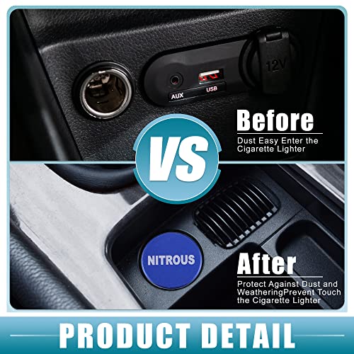 Image of Lighter Plug Cover Dustproof Socket Cap for Car Truck SUV Blue