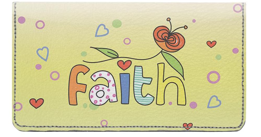 123 Cheap Checks Words To Live By Designer Checkbook Cover, with Credit Card Slots and Pen Loop