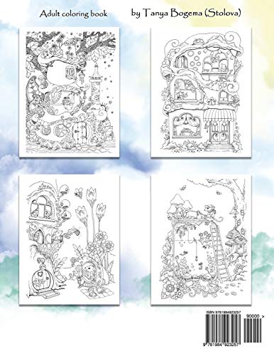 Nice Little Town: Adult Coloring Book (Stress Relieving Coloring Pages, Coloring Book for Relaxation