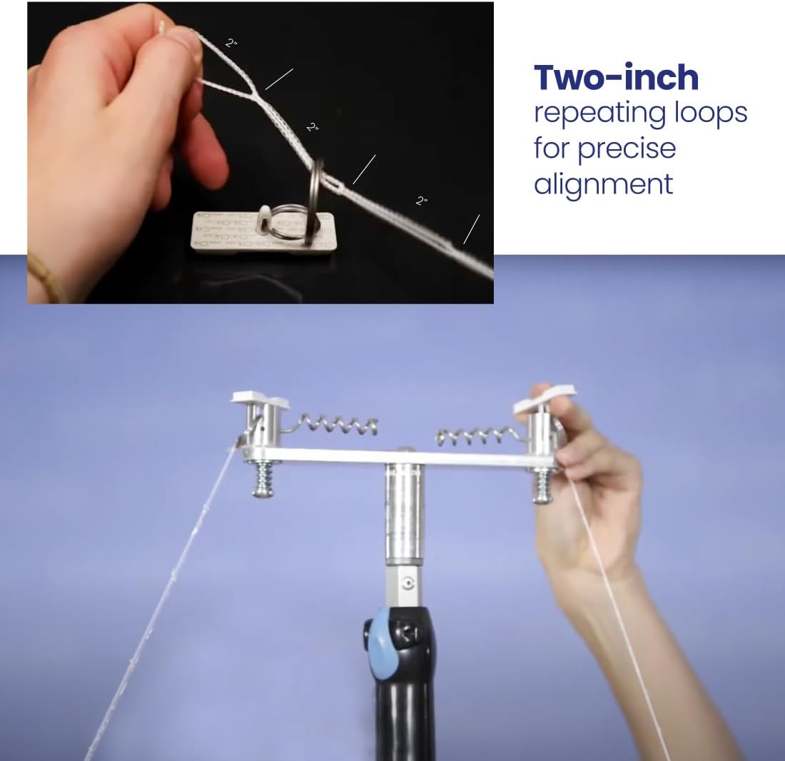 Event Decor Direct Clik Clik Loopline - Ideal for Hanging Display Pieces Perfectly - Home Improvement Supply - Easy Tie & Untie - 328 ft. - White