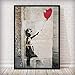 ZZMMUW Abstrakte Puzzle Puzzles Banksy Girl with Balloon 1000 Stück Kreative Puzzles Kinderspielzeug Puzzle Kind Familienspiel Eltern-Kind Puzzle