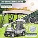 Rosefray Golf Cart Enclosure,2+2 Golf Cart Drivable Enclosure Rain Cover Short Roof 58