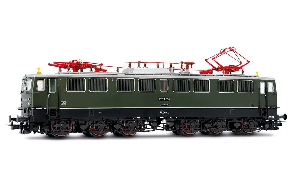 Rivarossi HR2941 DR, 6-axle Electric Locomotive E251 001, Green Livery with Black Bogies, ep. III Electric Locomotive