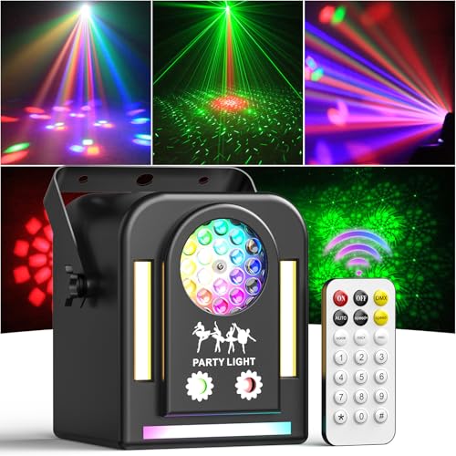 Image of Laser Strobe Lights Stage Lights Full Color with Remote & Sound Activated AUTO Perefct for Disco Party Bar Club DJ & Stage Lighting