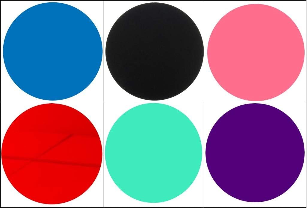 40 Laser Cut Color Acrylic Blank Round Discs Smooth Edge Plexiglass Circles 1/8 inch (3 mm) DIY Crafts Keychains Pendants Jewelry Gift Tags (Blue, 4")