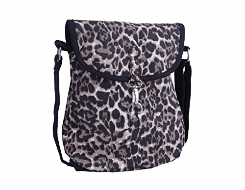 Image of Vivinkaa Animal Black Canvas Sling Bag for Women