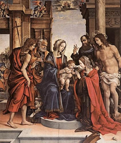 Impression tableaux peinture sur toile artistique de Filippino Lippi style nordique