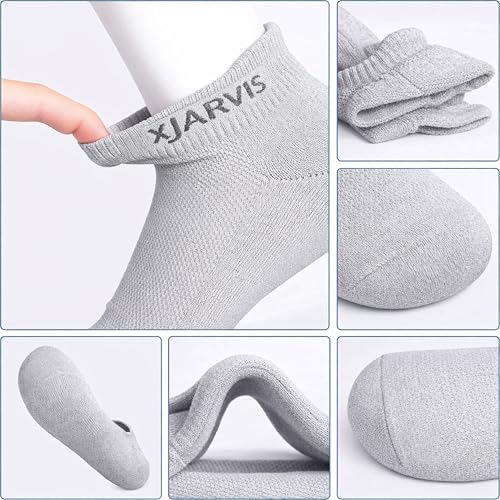 Image of XJARVIS Ankle Socks for Men & Women (Unisex) Bamboo Cotton Blend | Breathable Soft & Stretchable Everyday Socks for Sports, Office & Casual Wear - Free Size - Multicolour