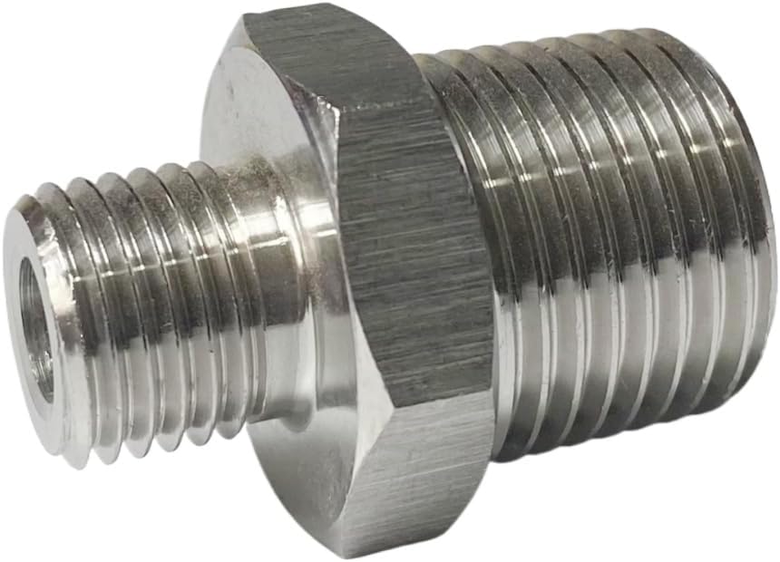 3/4インチ- 1/2インチ BSPT オス 316 ステンレススチール 高圧 六角ニップル パイプ継手 コネクター アダプター J 1/2インチ-  3/8インチ BSPT オス 316 ステンレススチール 高圧 六角ニップル パイプ継手 コネクターアダプター 1/8 "1/4" 3/8" 1/2"  3/4" x M6 M8 M10 M12 1/2インチ- 1/2インチ BSPT オス 316 ステンレススチール 高圧 六角ニップル パイプ継手 コネクター アダプター N