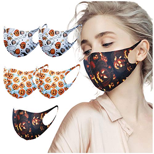 Preisvergleich Produktbild Mundschutz für Damen Bunt Atmungsaktive Staubdicht Bandana Nasenschutz Halstuch mit Halloween Drucken Mund und Nasenschutz Wiederverwendbar Gesichtsbedeckung