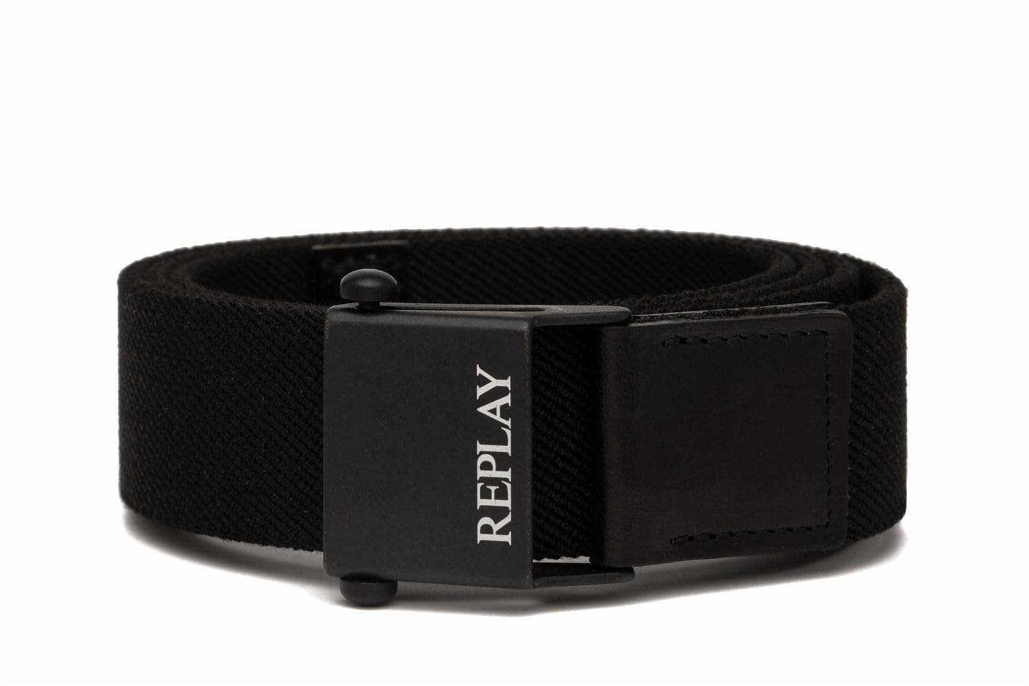 Replay men's fabric belt, black (Black 098), 100 cm