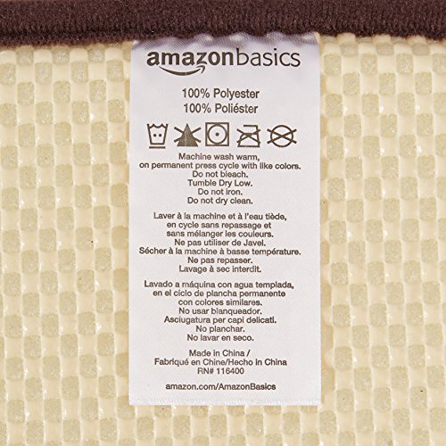 AmazonBasics Memory Foam Bathmat - 46 x 71 cm, Dark Brown