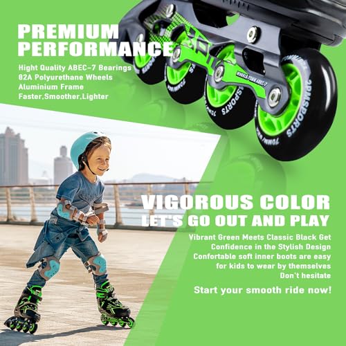 2Pm Sports ZQ2PM180102 Torinx Boys Adjustable Inline Skates, Fun Beginner Roller Skates For Kids thumb #3