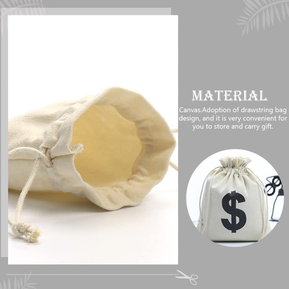 25pcs Sall Cotton Bags With Drawstring Gift Bags, 10 * 15 C Painting