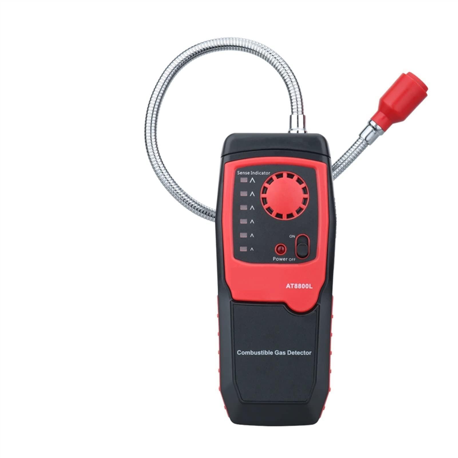 Gqnblvhzupdm At8800l Gas Leak Detector High Sensitivity Sensor Natural Gas Analyzer Leak Detector Combustible Meter Sound/Light Alarm Flammable Analizer(At8800l)