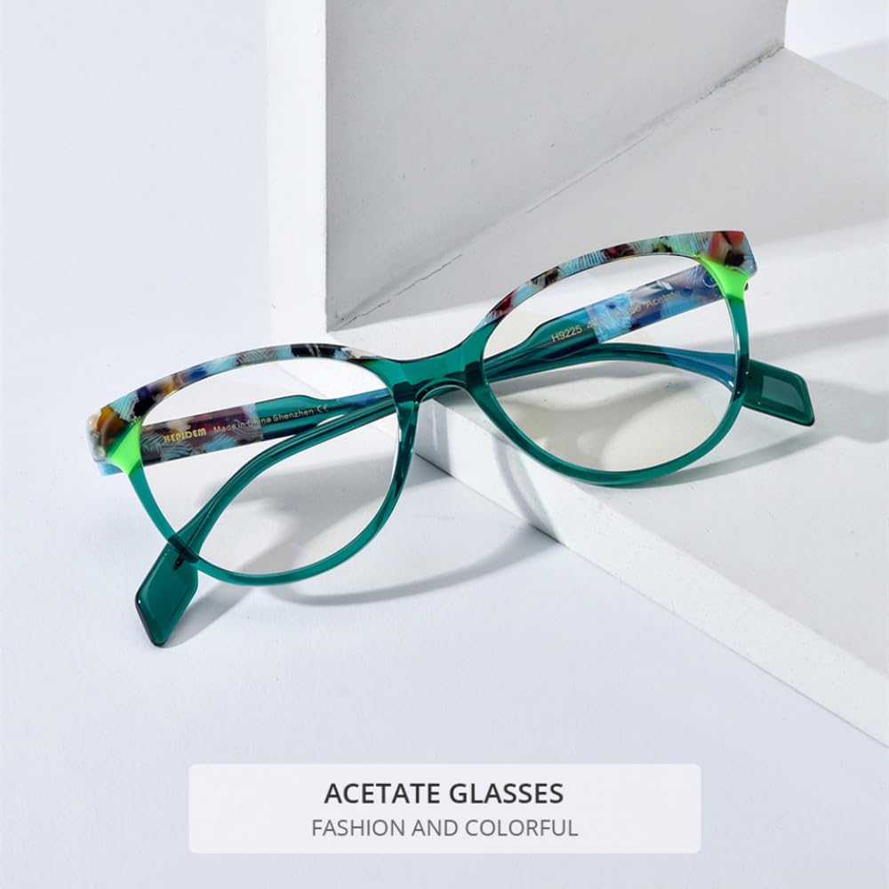 MUTYNE Mehrfarbige Acetat-Brillengestelle für Herren, Vintage, quadratisch, für Damen und Herren