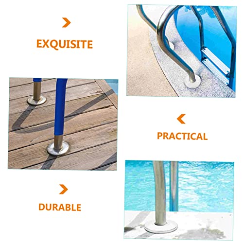 Placas de cubierta para escalera de piscina BESPORTBLE acero inoxidable miniatura 7