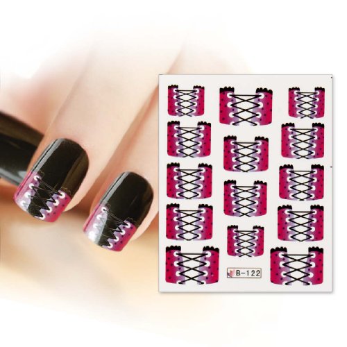 BMC Nail Art Water Transfer Tattoo Effects Decoration Decal-Corset French Tips