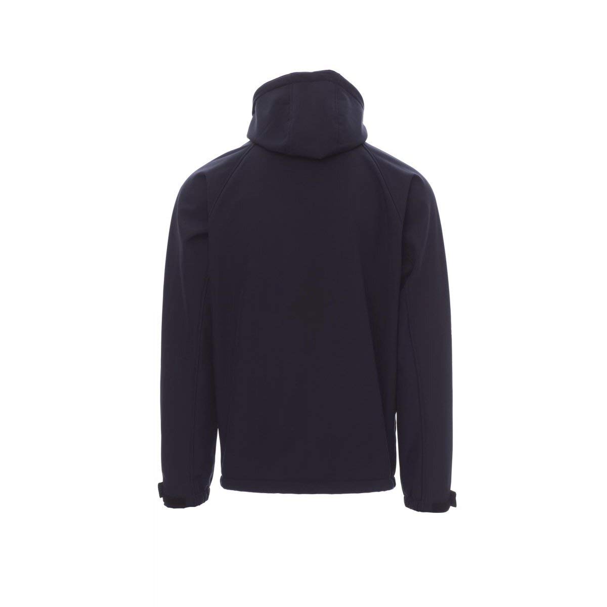 PAYPER Giacca con Cappuccio Uomo Soft Shell Gale TRASPIRABILE Impermeabile (L, Navy)