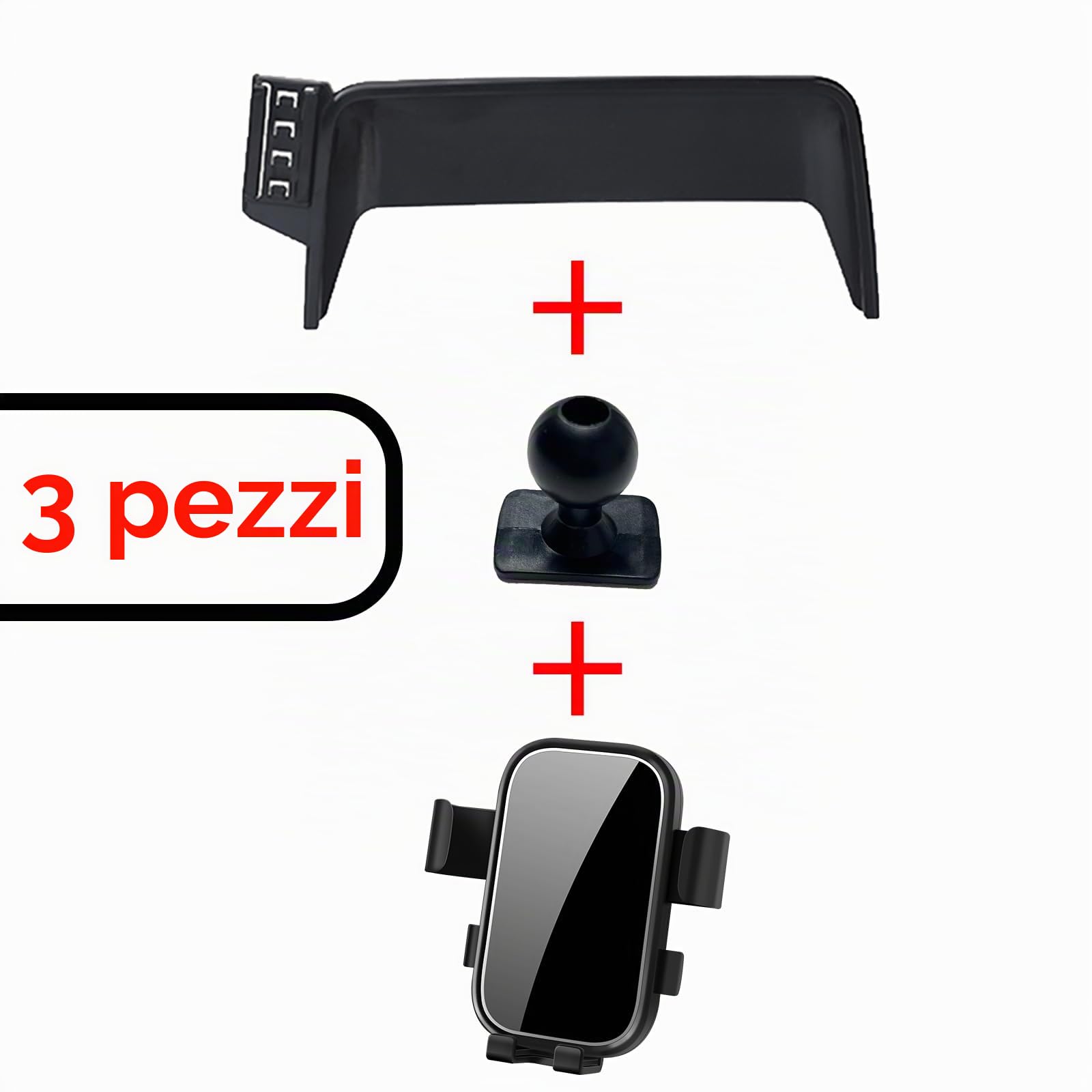 Supporto per telefono da auto adatto per Ford Kuga MK3 3D 2019-2022 ST-Line (8 pollici), staffa di navigazione per bocchetta dell'aria, rotazione a 360°