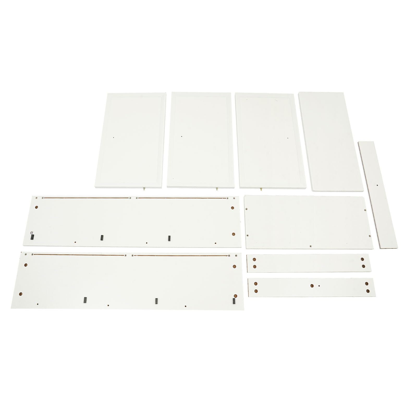 Meuble à chaussures à 3 niveaux, design fin avec portes pour couloir et