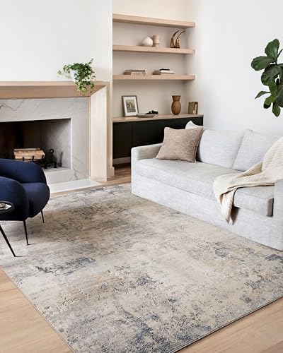 Image of Loloi Teagan Sand /Mist 6'-7 inch x 9'-2 inch Area Rug