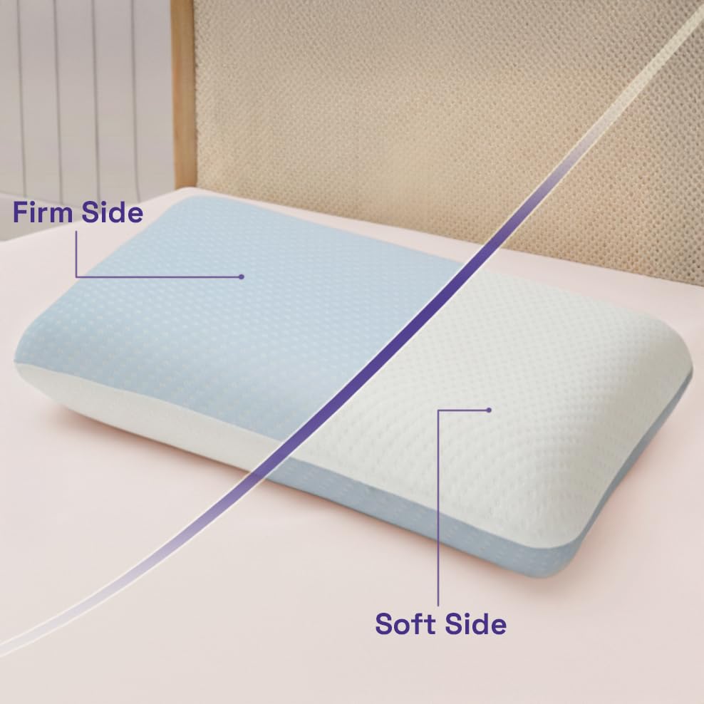 Image of Wakefit Hybrid Dual Memory Foam Pillow | Adaptive Memory Foam & Super-Soft Foam | Ideal for All Sleeping Positions |Removable & Washable Cover | 24 inch x 14 inch x 4.5 inch