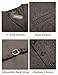 COOFANDY Men Fashion Tweed Waistcoat Lounge Adjustable Suit Vest Regular Fit Vest