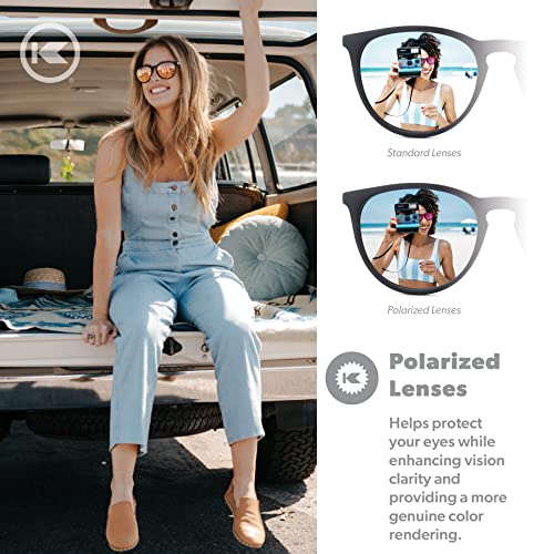 Image of Knockaround Round Trendy Polarized Sunglasses for Women - UV Protection