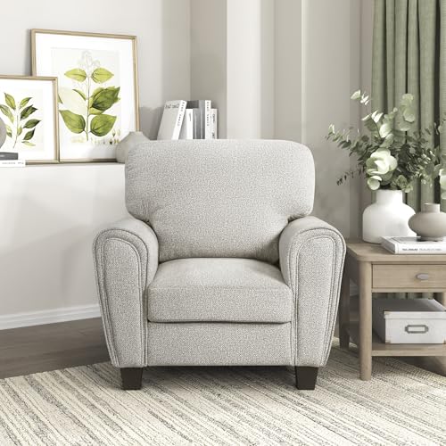 Sillón Chenille Moderno Plegable Gris miniatura 5