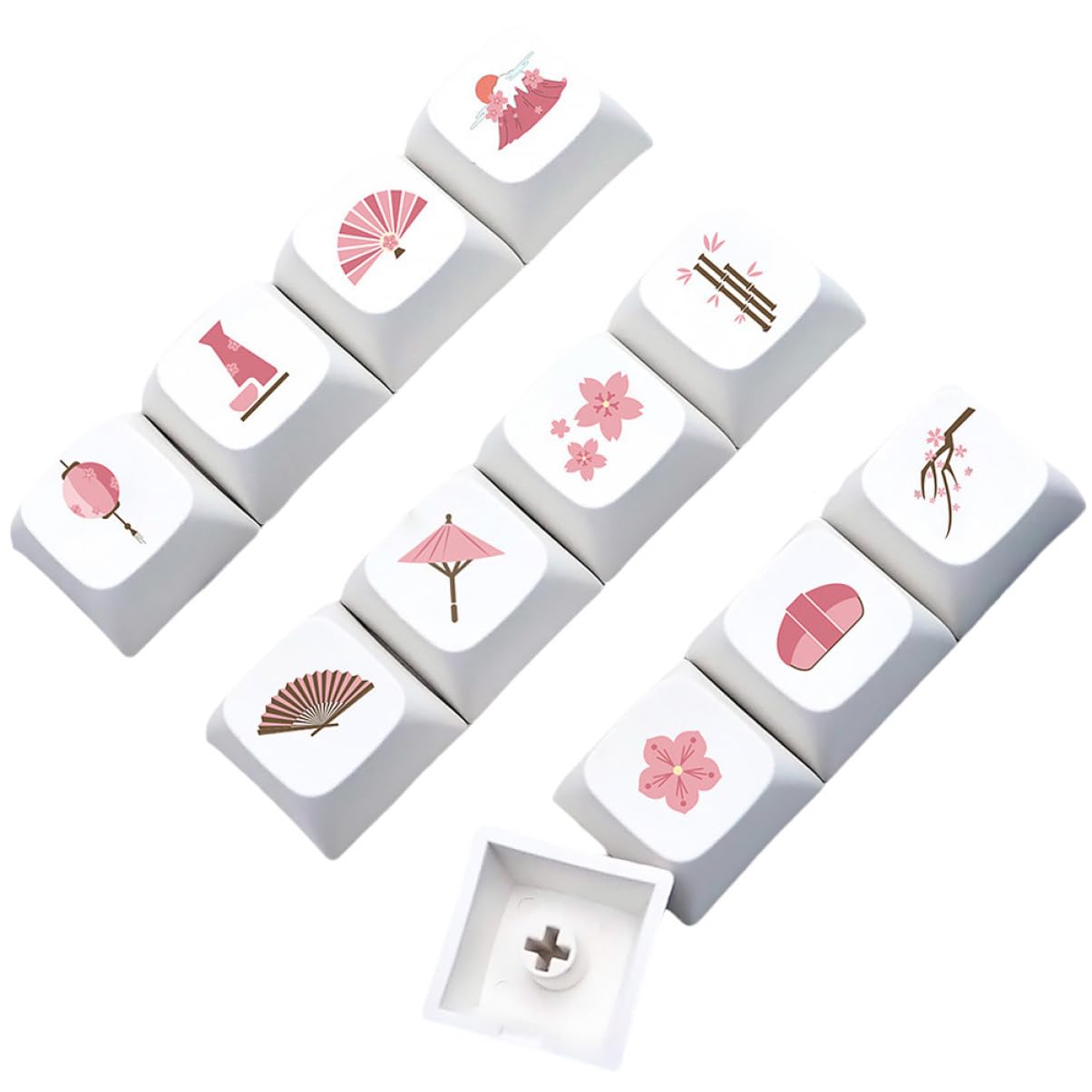 Angoily 60stücke Mechanische Tastatur-tastenkappen Mit Floralen Mustern Hochwertige Sublimierte Für Individuelles Design Langlebig Für Gamer Und -enthusiasten