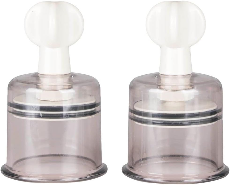 2 Piece Nipple and Clit Suckers, Transparent, Large, 202 Gram - EasyToys "EasyToys A Toy for Everyone"