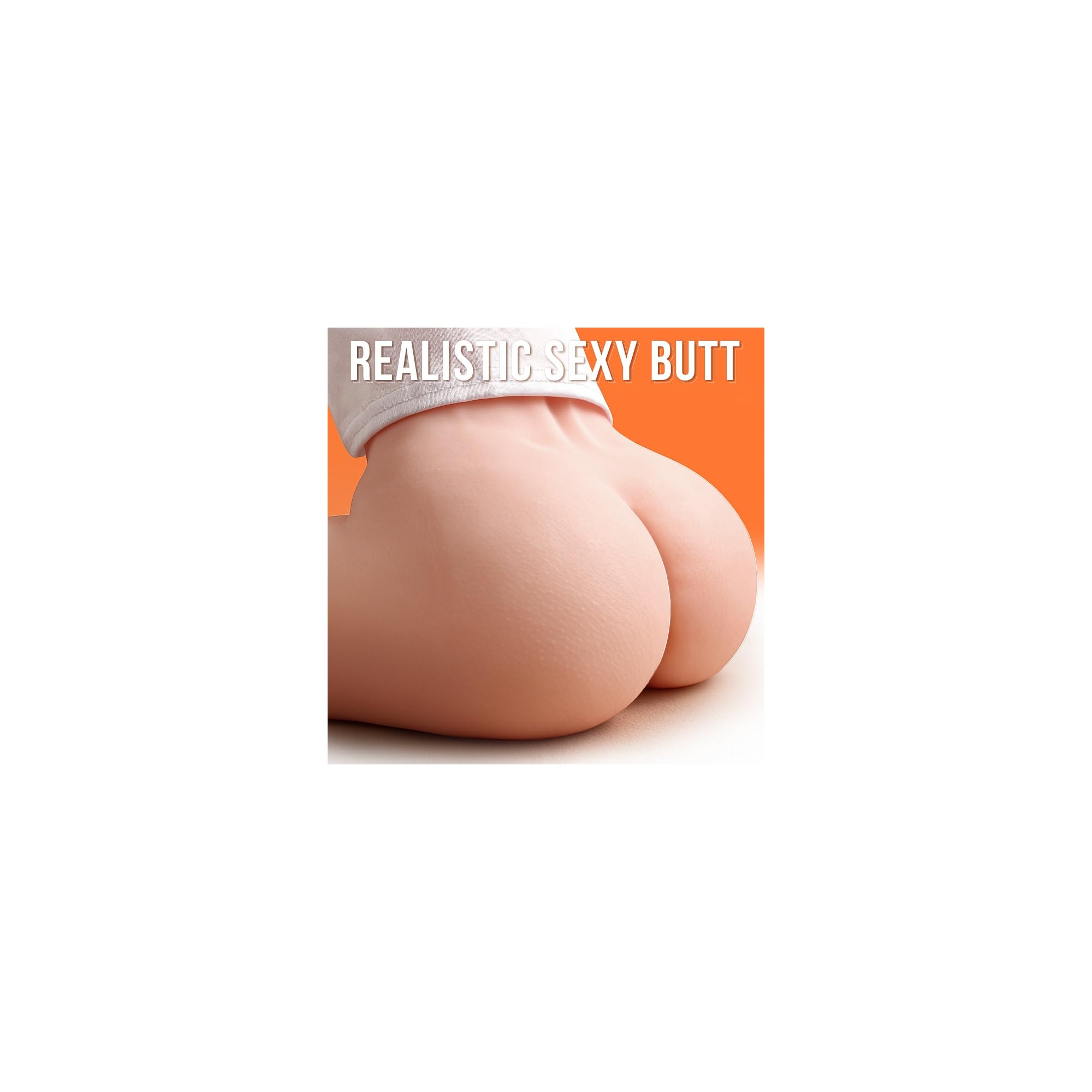 BIG SHOCKED Pocket Pussy for Men - Men's Sex Toys Male Masturbators Realistic Adult Toys Sex Doll Stroker 3D Lifelike Soft Butt with Vagina Anal Sex Pleasure Skin Color Adult Toy: 34 Pound