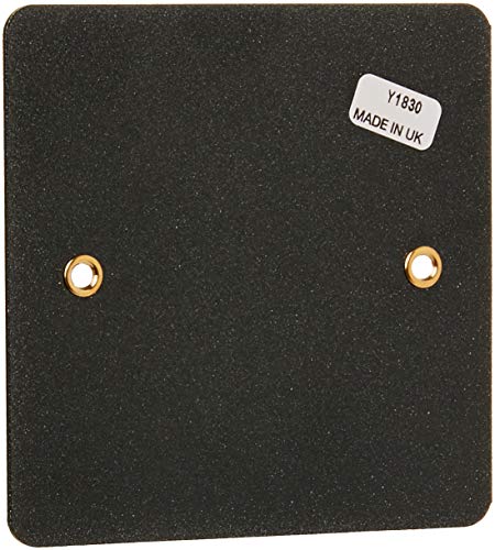 MK Edge K14330LBK Single Blank Plate - Lustrous Black - Image 2