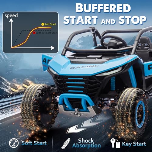 Image of Kid 4WD UTV 24V Ride On Toys for Big Kids 2 Seater Ride On Toys Kids