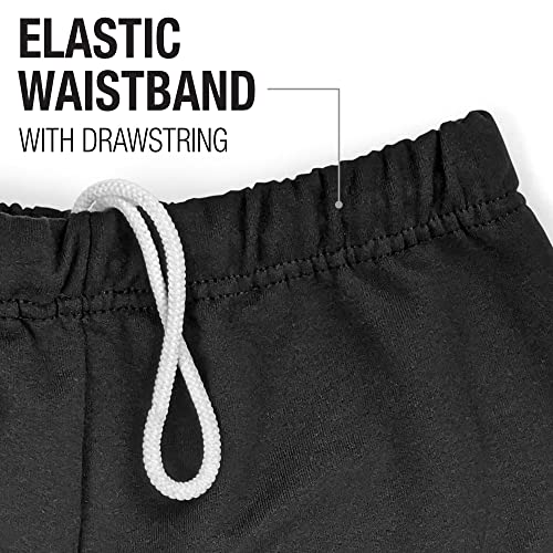 LOGOVISION Mens Jogger Sweatpants Collegiate Primary Logo Black Collection4