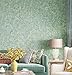 Blooming Wall Vintage Flower Trees Birds Wallpaper for Livingroom Bedroom Kitchen,57 Square Ft/Roll (Green Multi)