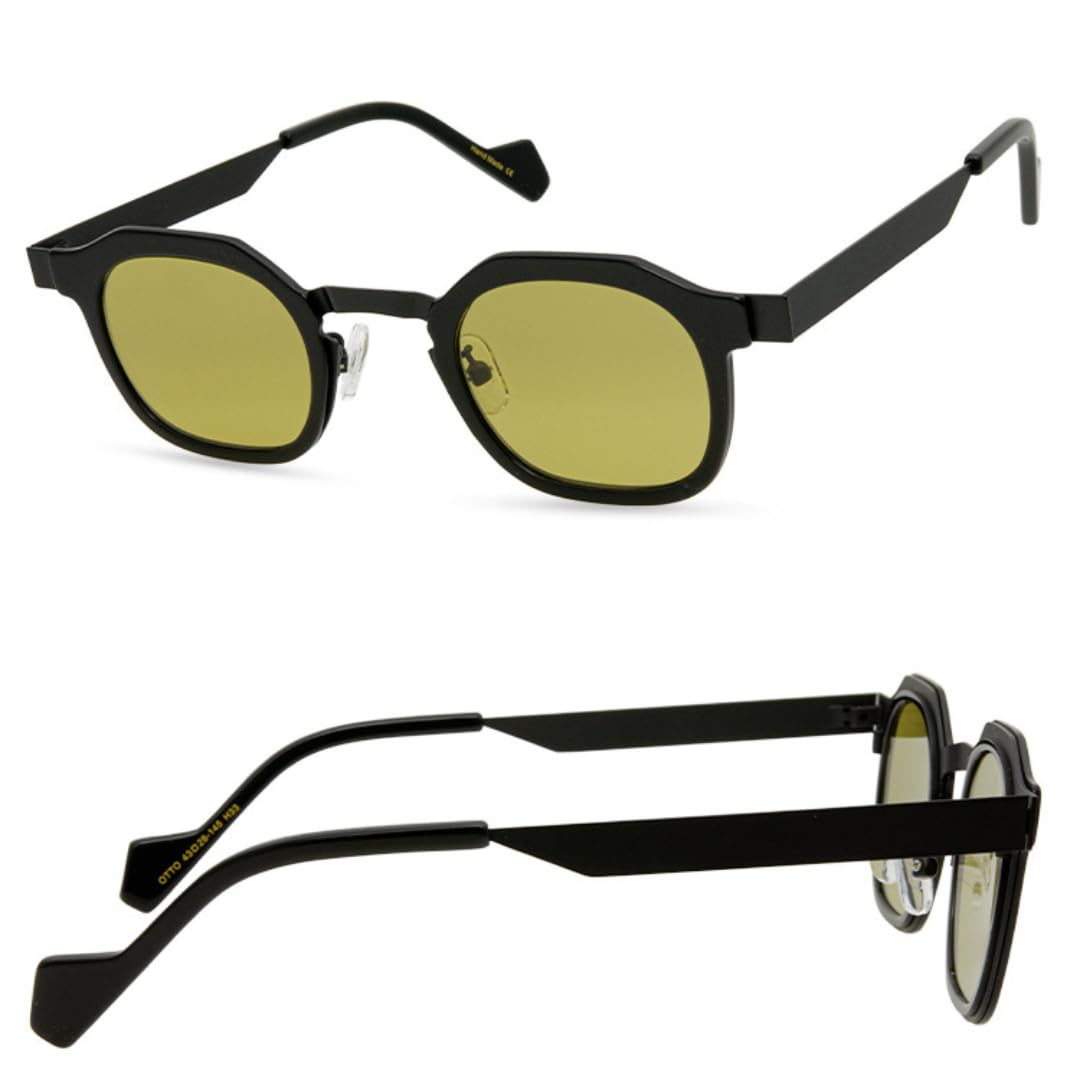 Okulary przeciwsłoneczne retro z octanu metalu
