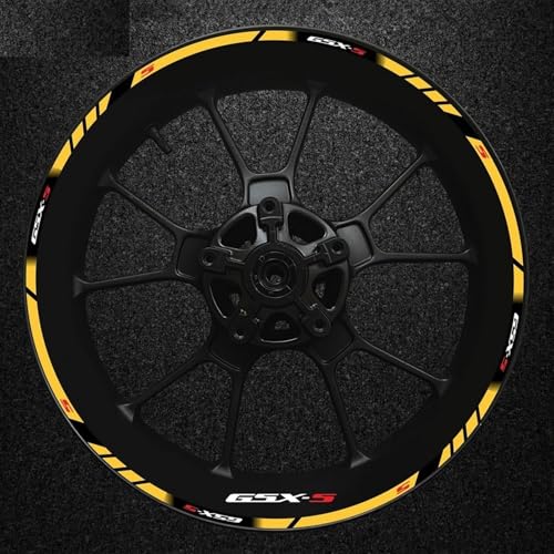 Autocollant Réfléchissant Moyeu Suzuki GSX-S customisation jante moto