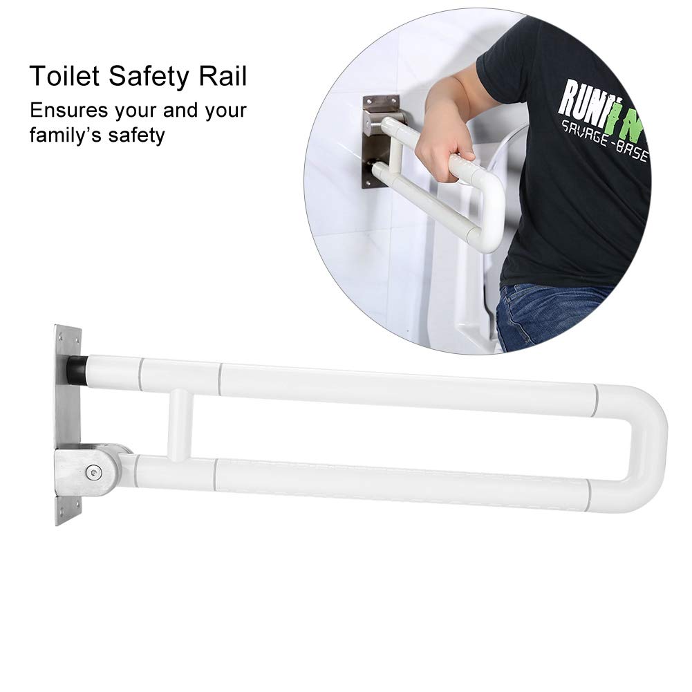 Maniglione per WC pieghevole Supporto per WC Maniglione di sicurezza Maniglione antiscivolo Bagno Maniglia per anziani Maniglia per doccia di sicurezza Maniglia antiscivolo per bagno Barra