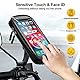ENONEO Motorrad Handyhalterung Wasserdicht 360° Drehbar Motorrad Smartphone Halterung mit Regenschutz Motorrad Handy Halterungen Rückspiegel bis zu 6,7 (Schwarz)