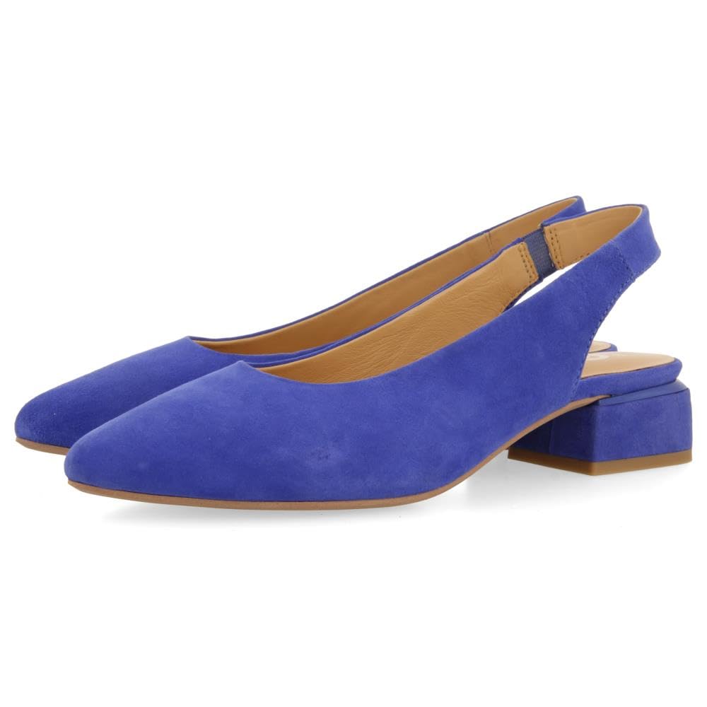 GIOSEPPO Bailarinas DESTALONADAS DE Piel EN Color Azul para Mujer MUHURR