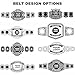 JILDISH Handcrafted Custom Championship Belt, 100% Genuine Leather Personalized Belt for Football, Boxing, Wrestling Title & Sales Events Award, Customizable World Champion Trophy Belts (2mm Brass)