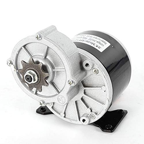 24V 350 W Electric Vehicle Geared Motor, MY1016Z Gear Reduction Brushed Electric Motor for E-Bike Mini Bikes Scooter, 300 RPM High Torque DC Motor Go Kart Electric Motor