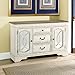 Signature Design by Ashley Realyn French Country Distressed Dining Room Server, 3 Drawers, 2 Cabinet Doors, Wood, 59
