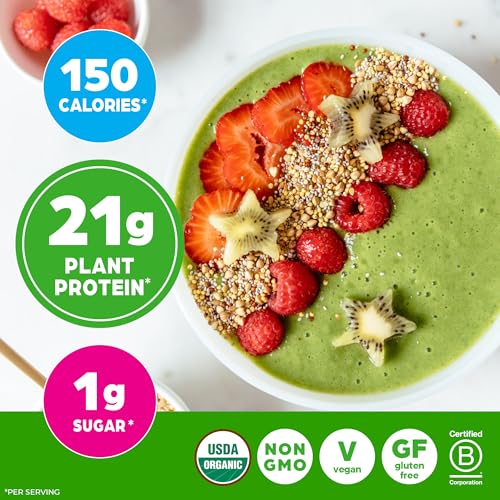 Orgain Organic Vegan Protein Powder + Greens, Vanilla Bean - 21g Plant Based Protein, Gluten Free, Dairy Free, Lactose Free, Soy Free, No Sugar Added, With Iron & Prebiotics for Gut Health - 1.94lb - image 7